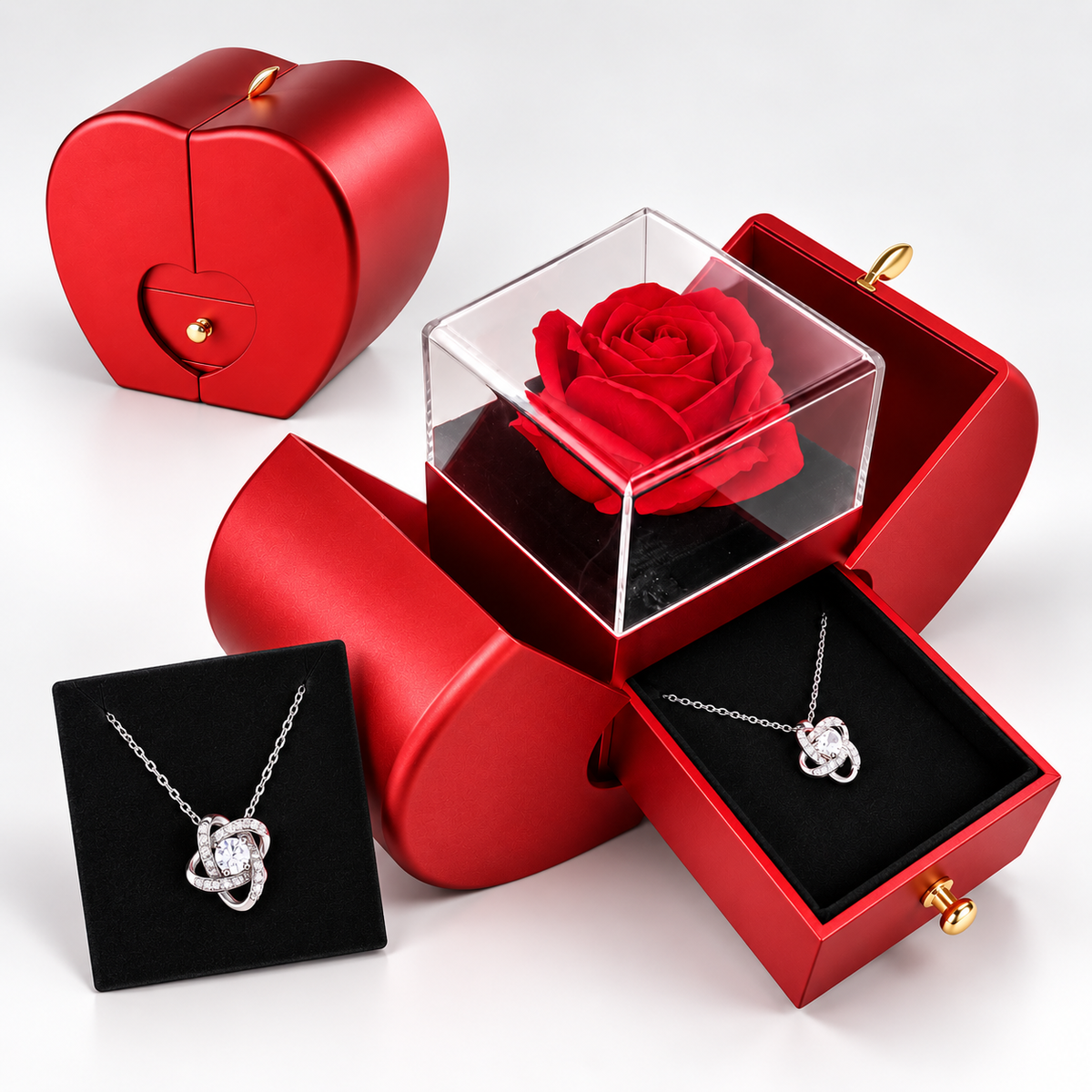 QIQEN EverRose – Pendant Necklace with Gift Box