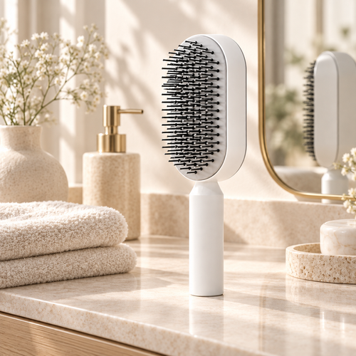 QIQEN AirGlide – Spazzola autopulente per capelli
